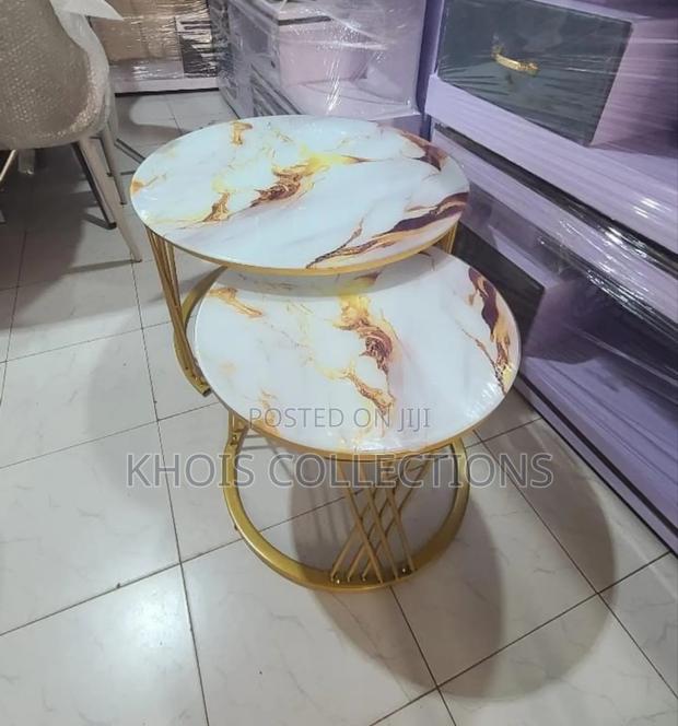 Modern Nesting Table With Glass Effect - thumbnail 2