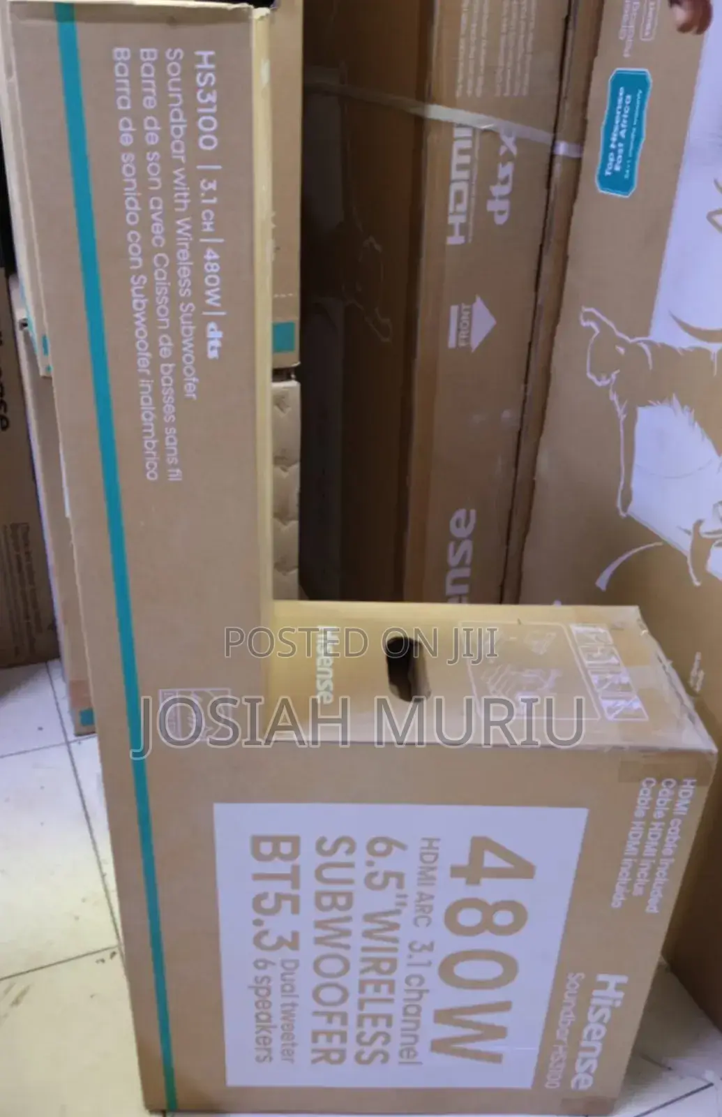 Hisense Hs3100 480w Dobly Audio 3.1 Channel Sound Bar