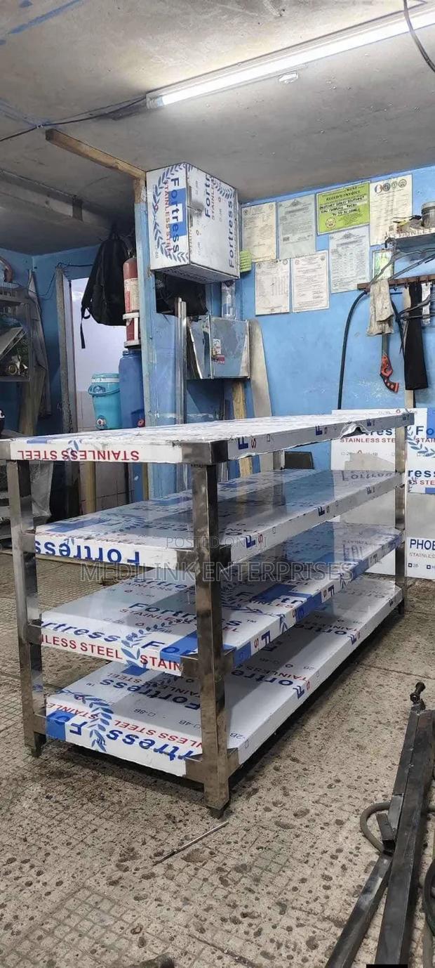 Double Undershelves 304 Ss Stainless Steel Working Tables Siargao