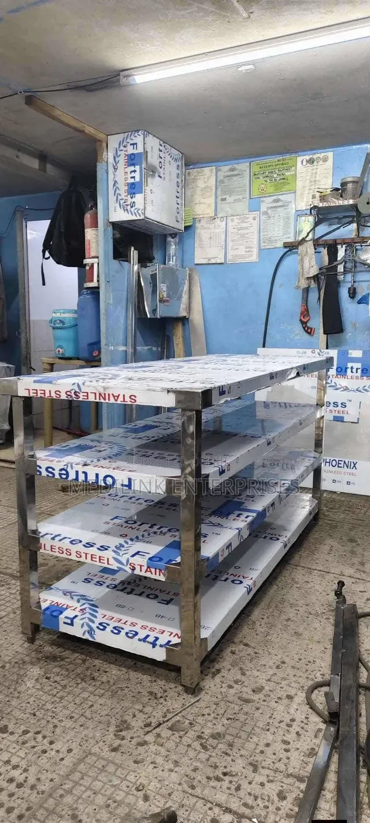 Double Undershelves 304 Ss Stainless Steel Working Tables Siargao