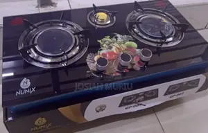 Nunix Premium 3 Burner Tempered Glass Gas Cooker
