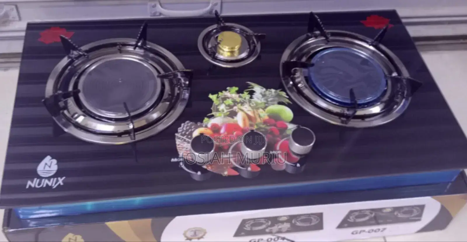 Nunix 3 Burner Table Top Gas Cooker