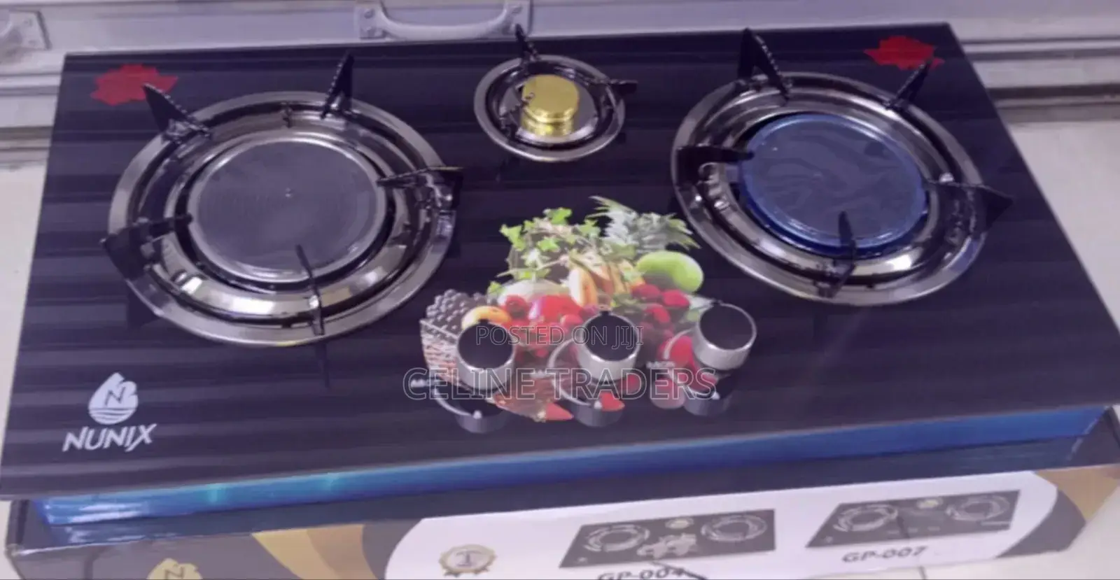 Nunix 3 Burner Table Top Gas Cooker
