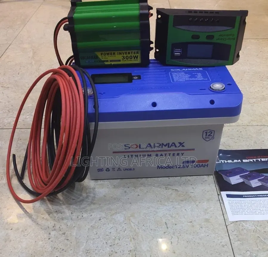330w Solar - 100ah Lithium Battery - 600w - 1200w Inverter - 40a Kit