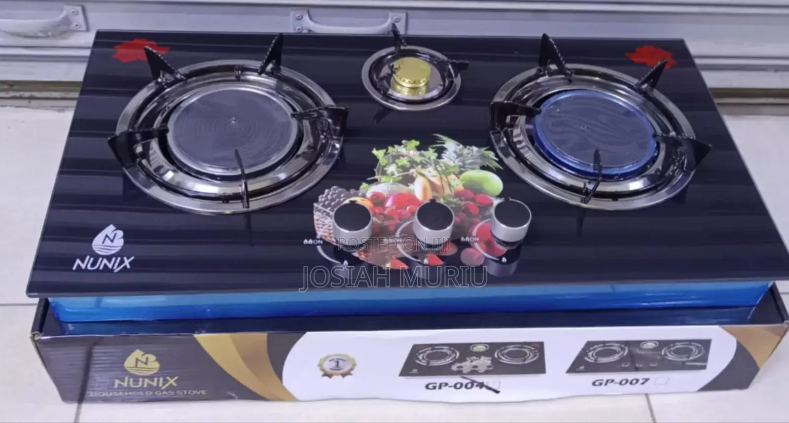 Nunix Fast Cooking 3 Burner Gas Cooker