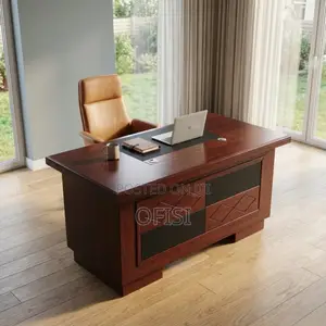 Office Desk; 1.2m Mahogany Polished Executive Office Desk