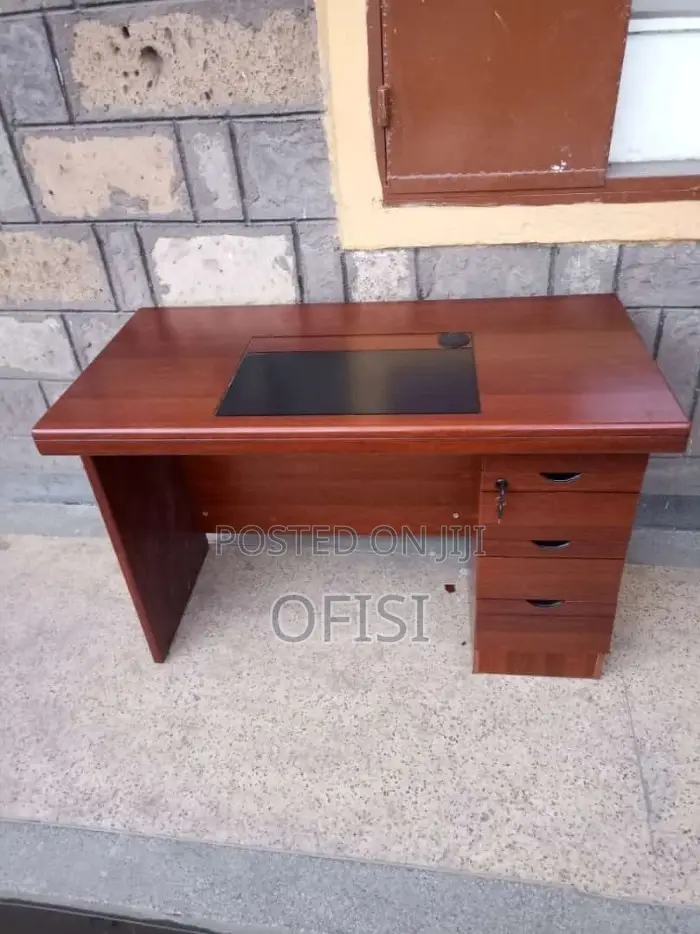 Office Desk; 1.2m Mahogany Polished Executive Office Desk