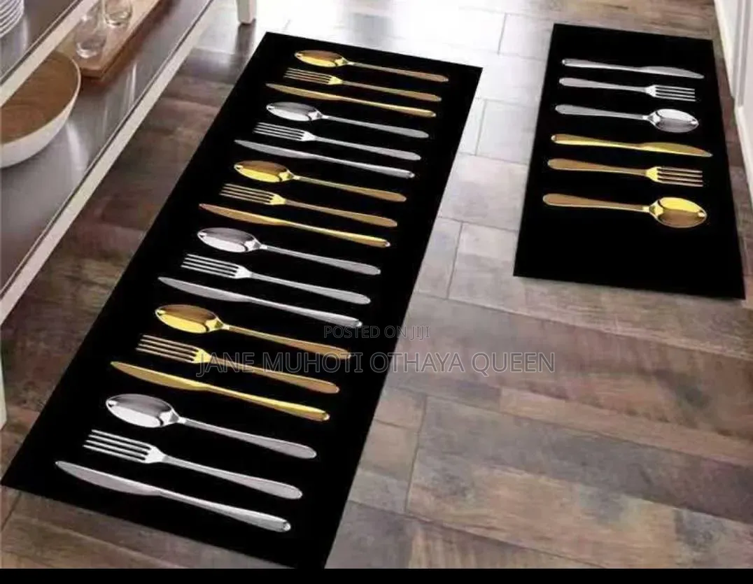 2pcs Set 3d Kitchen Mat Non Slip