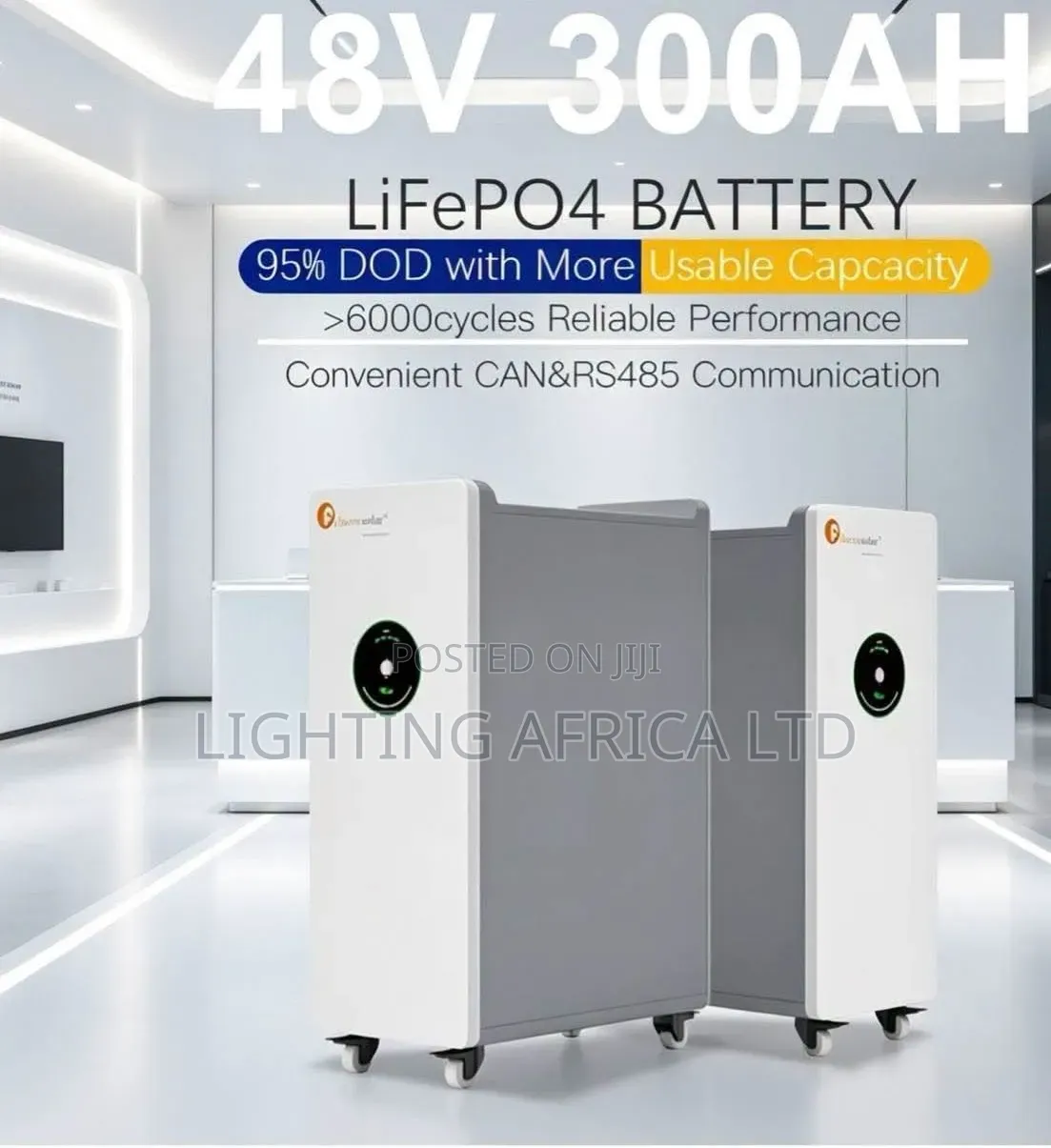 Felicity 300ah - 48v (15kwh) Lithium Ion Battery 6000 Cycle