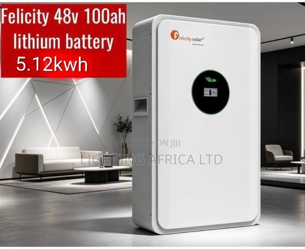 Felicity 5.12kwh (48v - 100ah ) Lithium Ion Battery for Off-Grid Kit - thumbnail 2