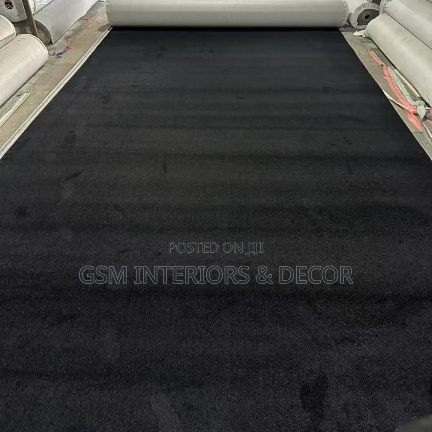 Black Wall to Wall Office Carpets 4mm 4mw