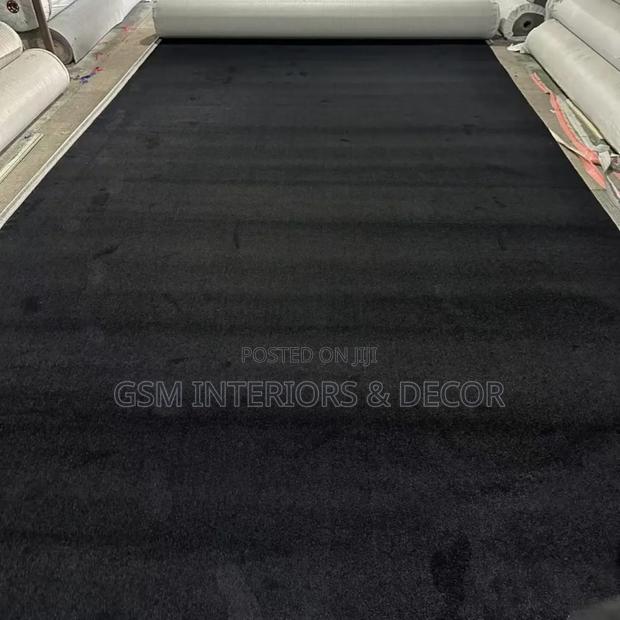 Black Wall to Wall Office Carpets 4mm 4mw
