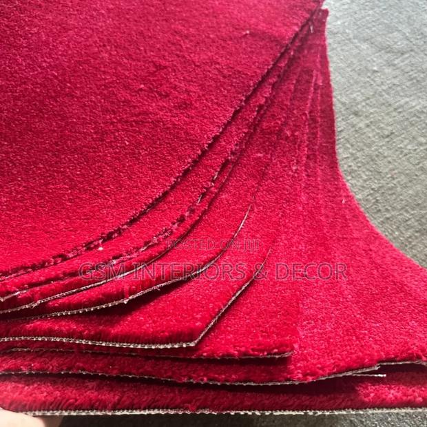 Wall to Wall Carpets in Bright Red Unbinded Seqn