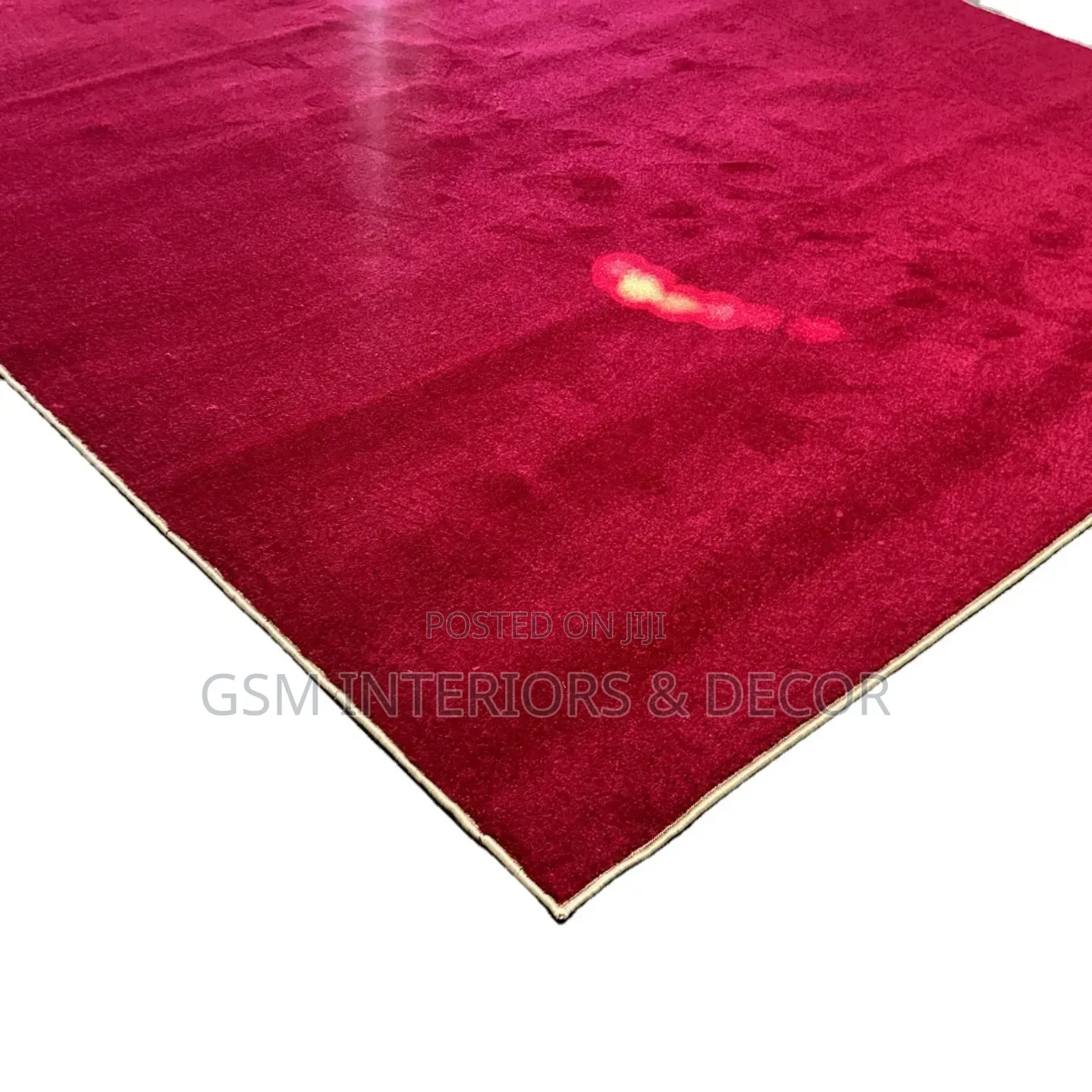 Wall to Wall Carpets in Bright Red Unbinded Seqn
