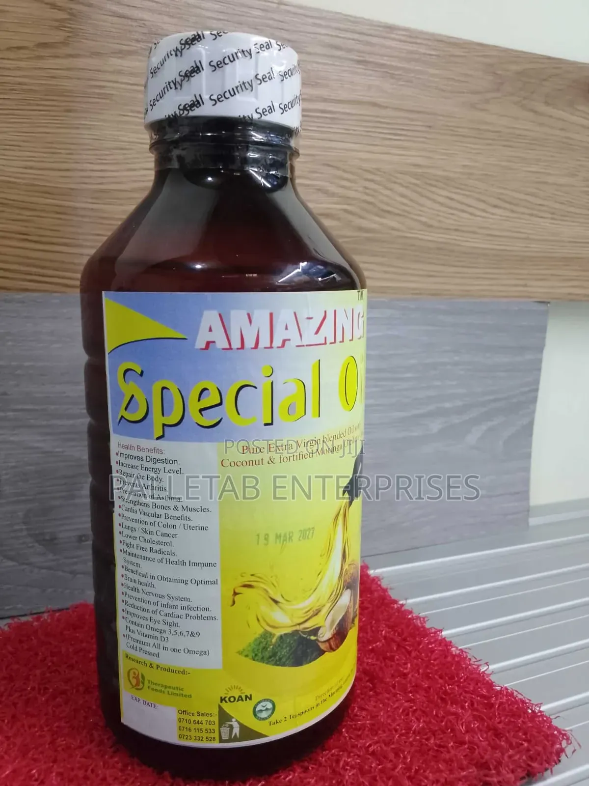 Amazing Special Oil /Pure Extra Virgin Blended Oil With Coconut