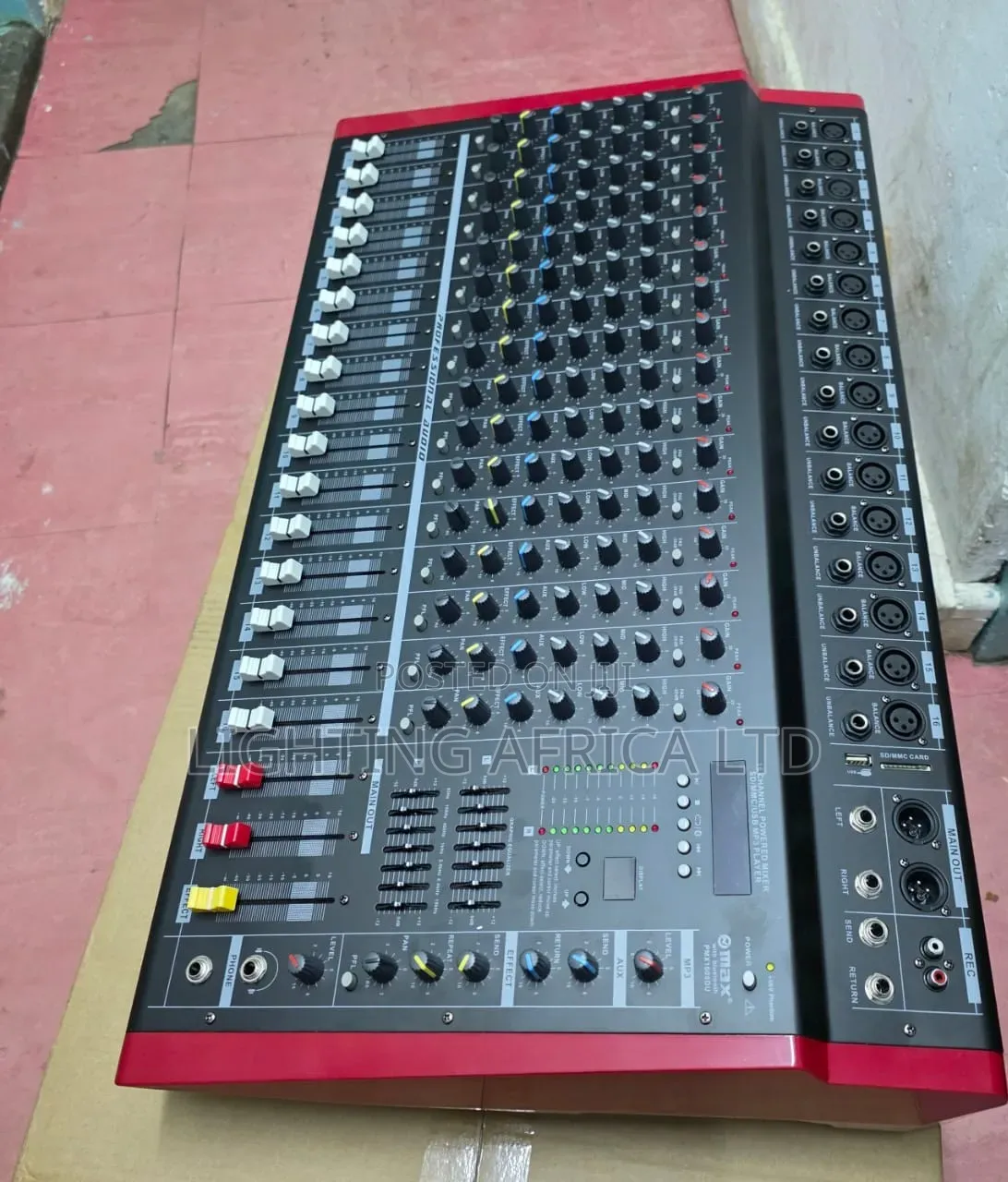 16 Channels Max Powered Mixer Usb , Bluetooth 1500 Watts X 2