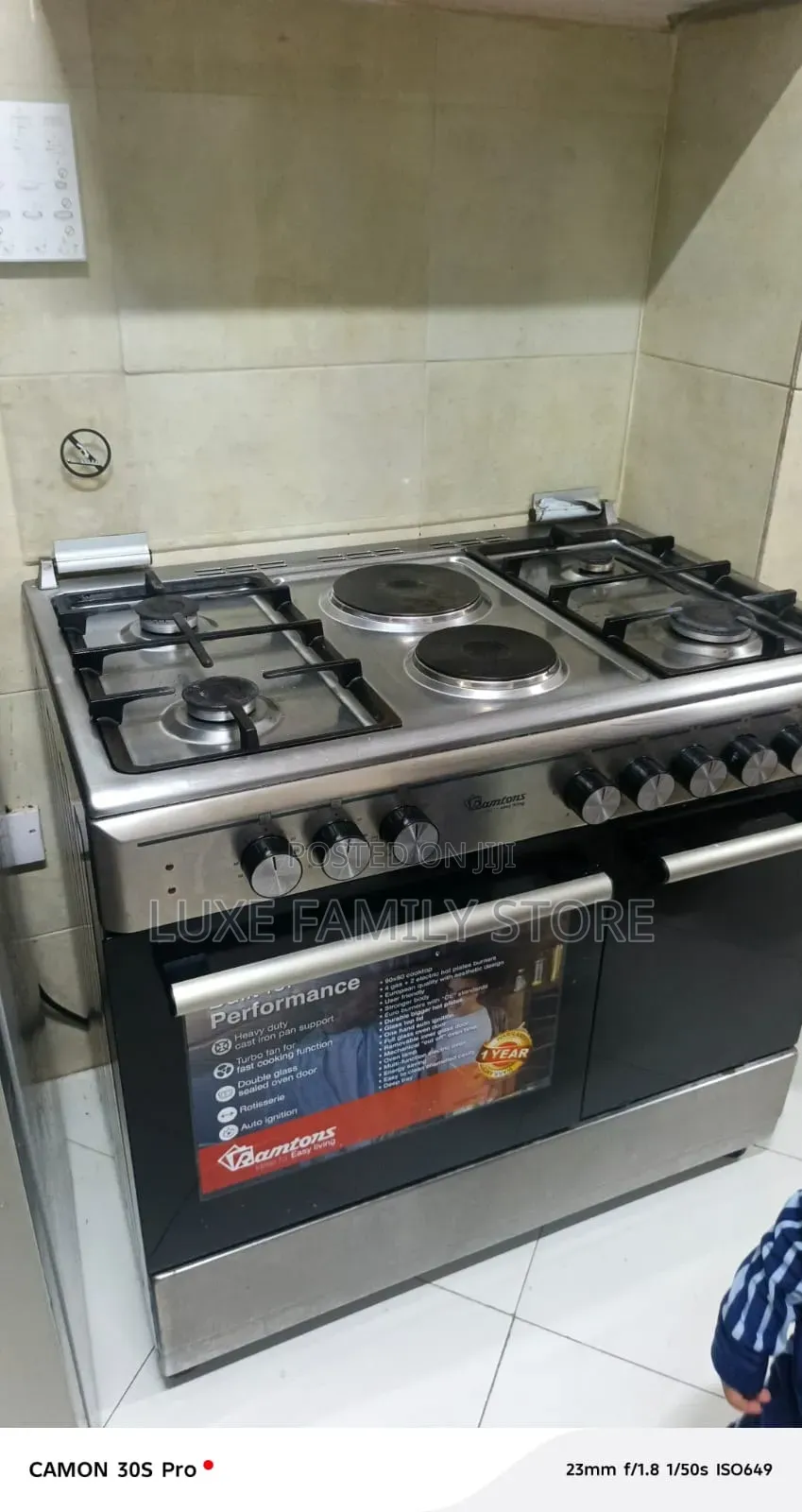 Ramtons 4 Gas + 2 Electric Cooker (Rf/498) – KSH 58,500
