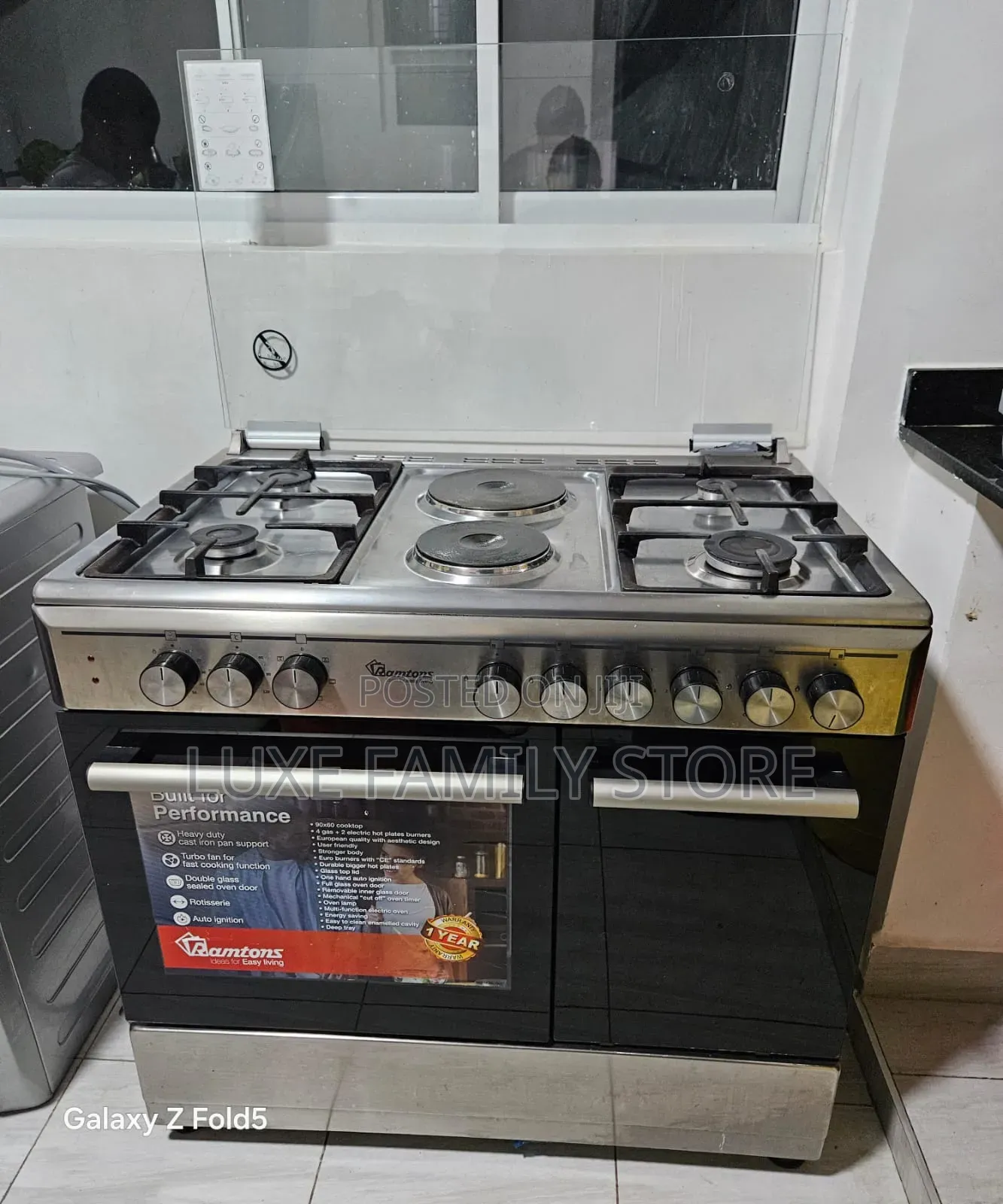 Ramtons 4 Gas + 2 Electric Cooker (Rf/498) – KSH 58,500