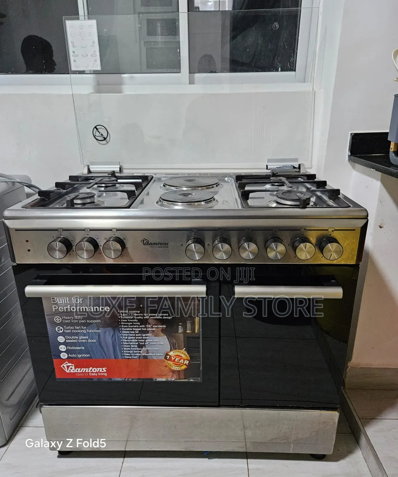 Ramtons 4 Gas + 2 Electric Cooker (Rf/498) – KSH 58,500