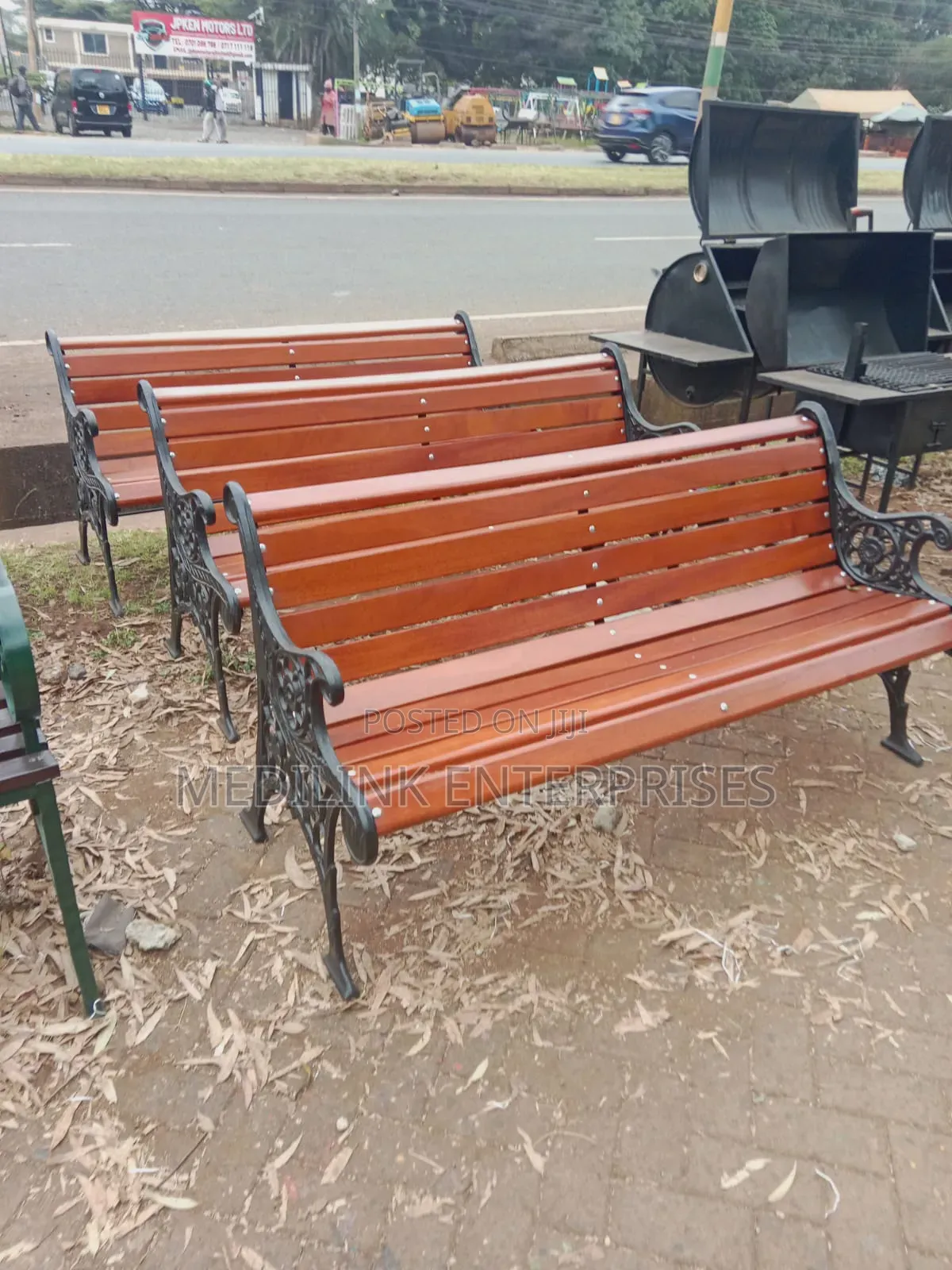 Modern Shoreline Cast Legs Park /Home Bench