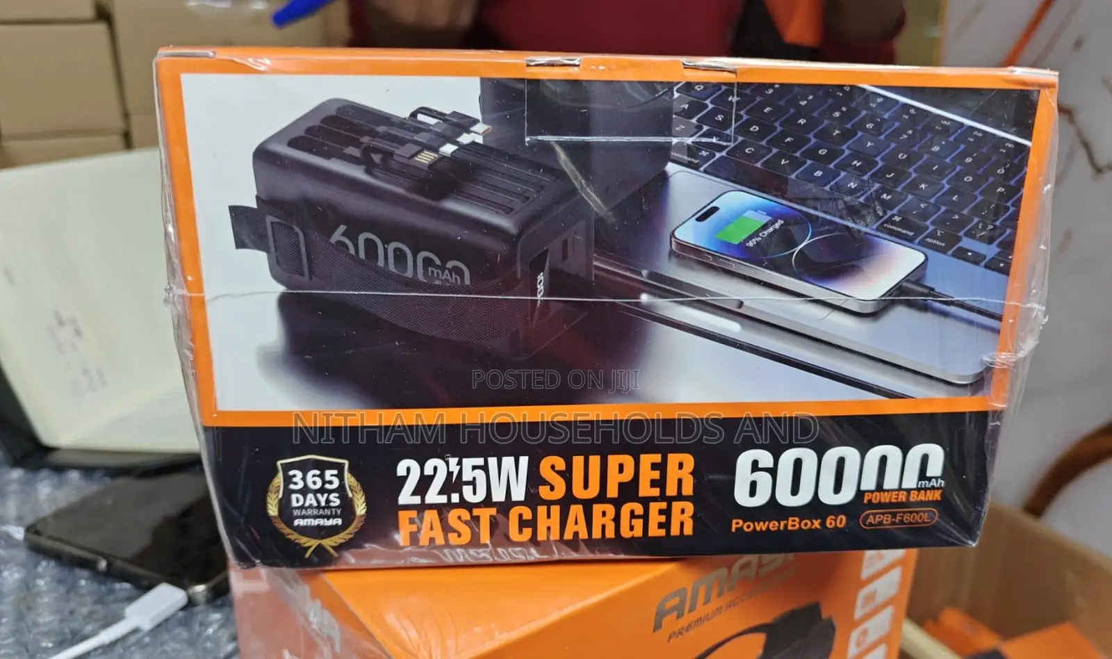 Amaya 60000 M Ah Fast Charge 22.5w Power Bank.
