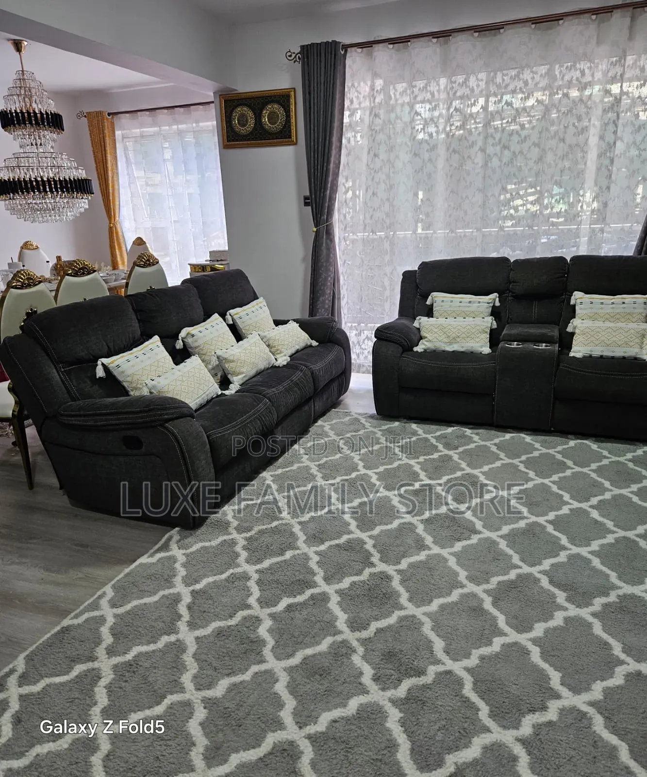 Rexton 7-Seater Recliner Sofa – Premium Comfort Modern Style