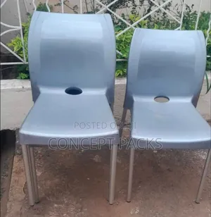 Grey Armless Chairs. Complast