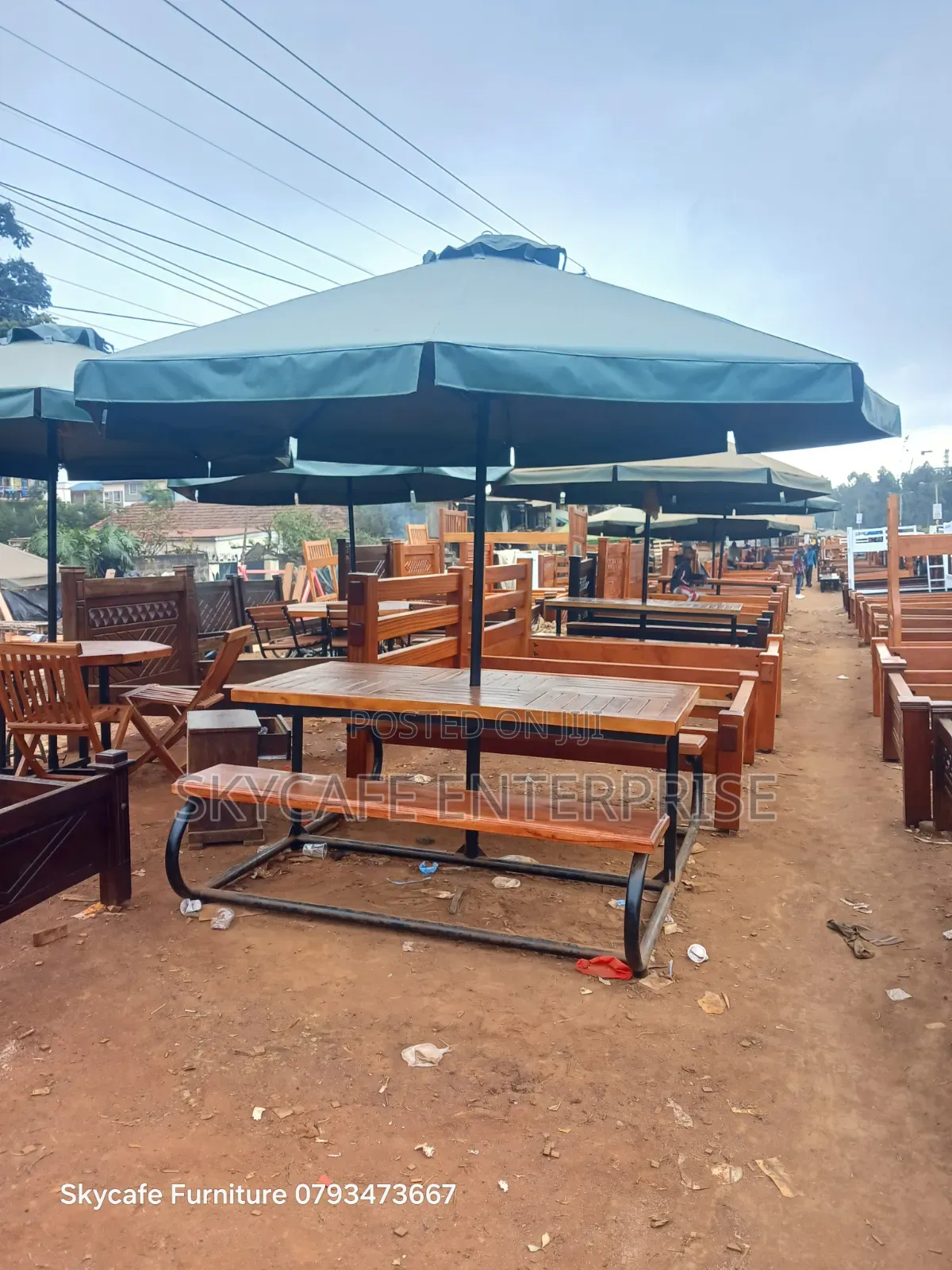 Modern Bench Umbrella