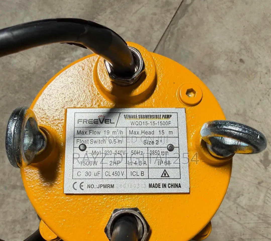 Quality 2hp Sewage Pump Freevale