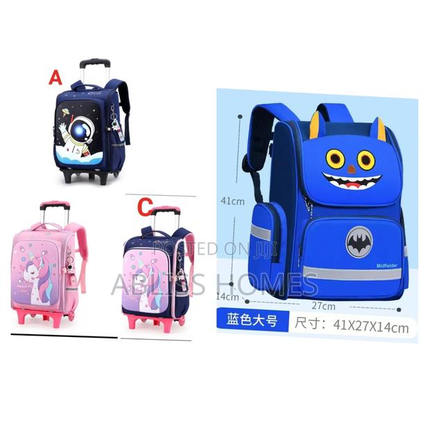 Rolling Trolley School Bag