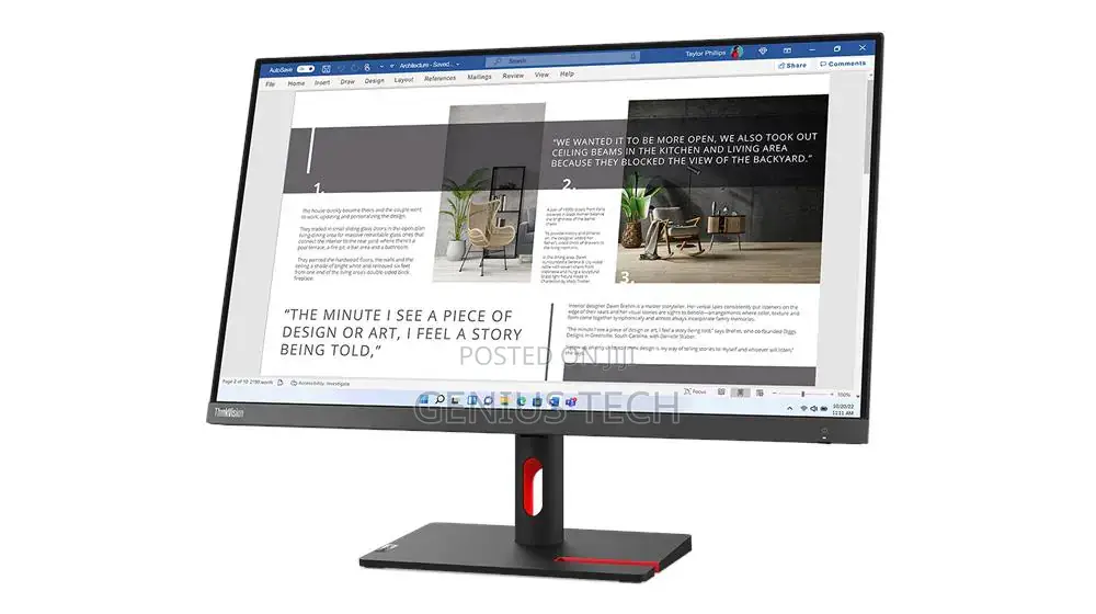 Lenovo Thinkvision S27i-30 27" Full Hd Monitor – Dual Hdmi Vga