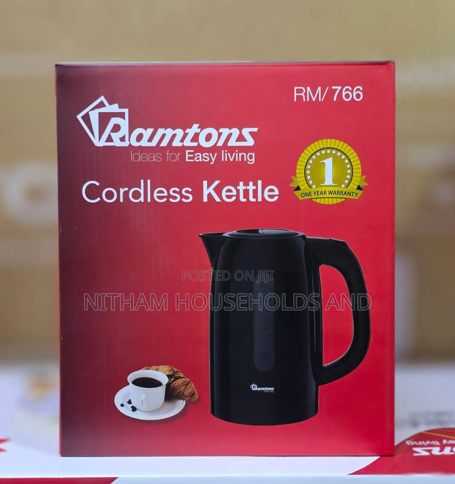 Ramtons Cordless Kettle 1.7l Rm/766