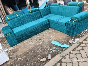 Green L.Seat Sofa Set for Sale