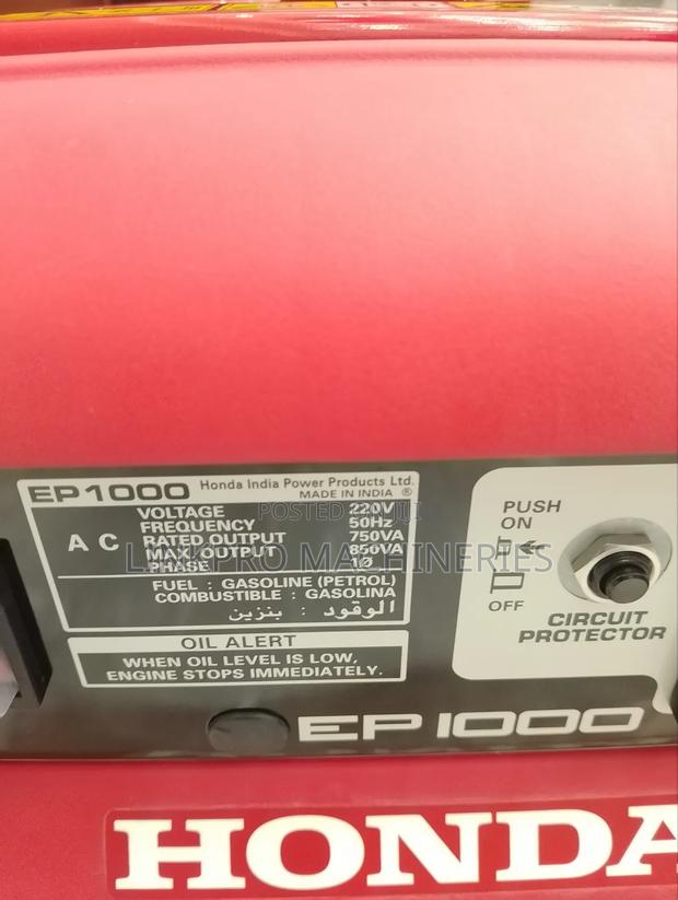 1kva Ep1000 Honda Petrol Generator Single Phase - thumbnail 2