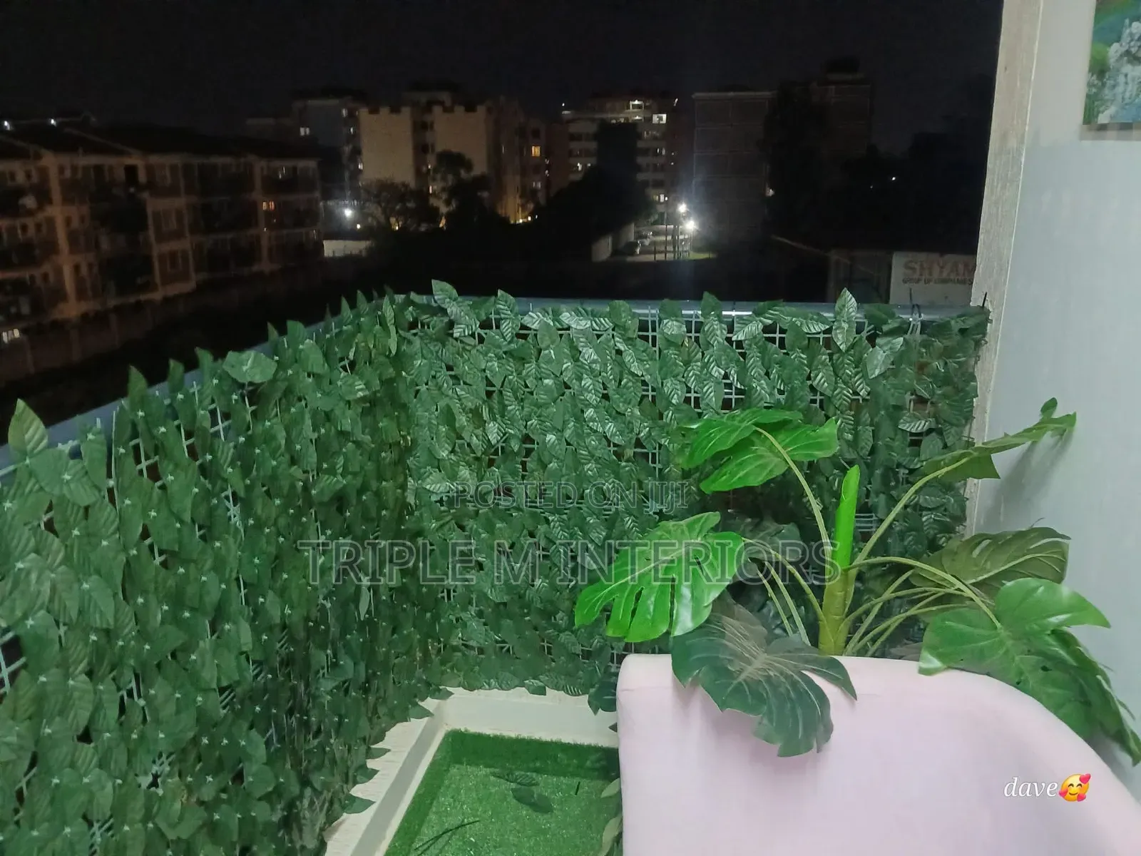 Balcony Leafy Artificial Privacy Fence