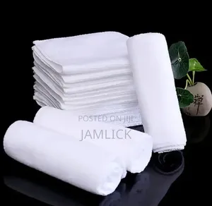 5pcs White Microfiber Hand Towels - Sn
