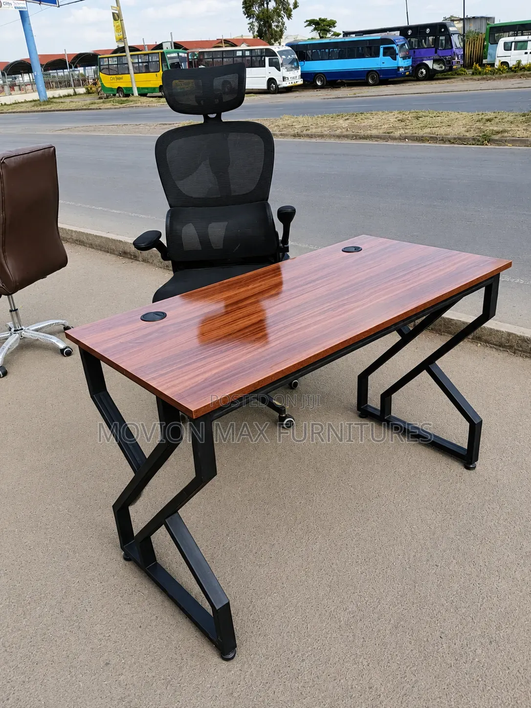 Combo Metallic Office Table With Chair