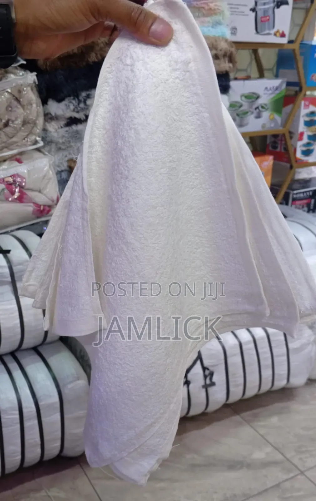 12pcs White Face Towels - Sn