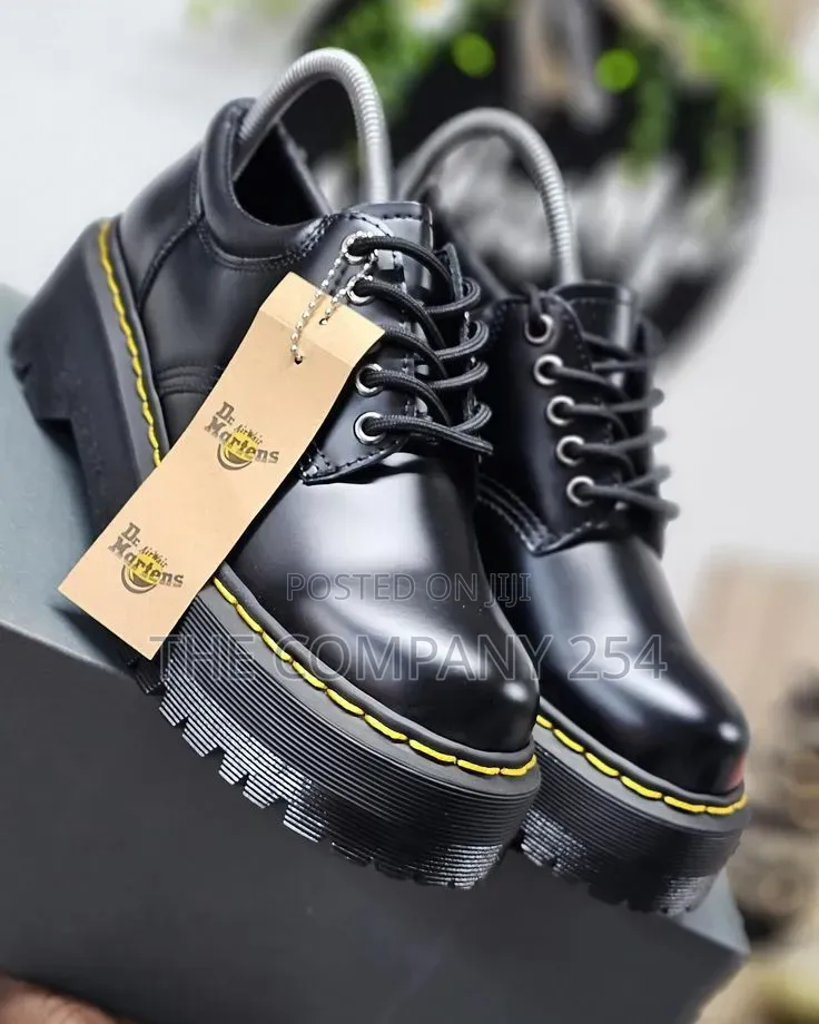Quality Casual Leather Double Sole Low Cut Doctor Martins Shoes