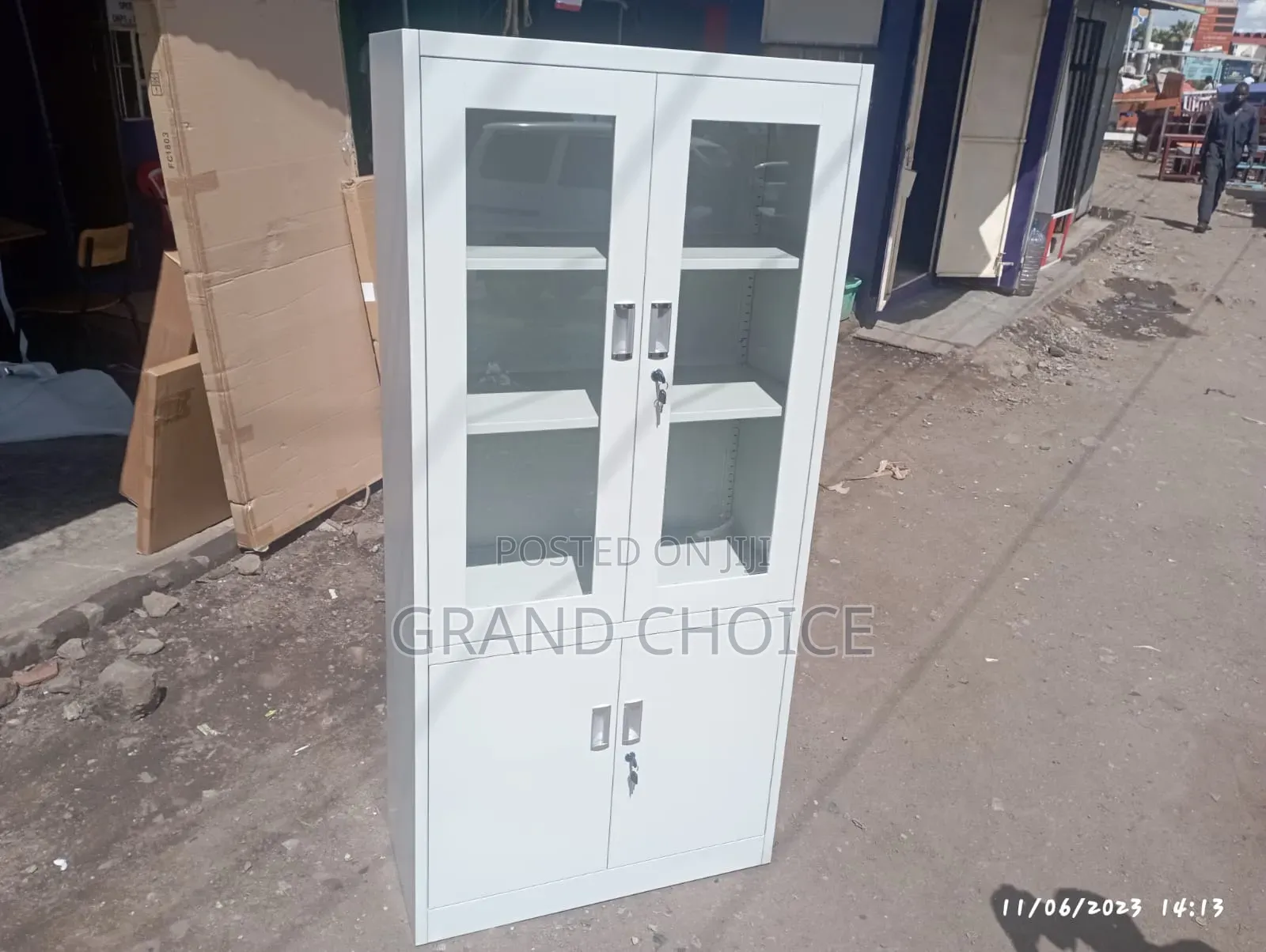 Half Glass Office Filing Cabinet