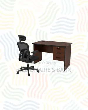 Compact 1m Desk Black Flip-Up Arms Ergonomic Chair for Better Workdays