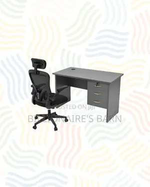 Compact 1m Desk and Ergonomic Chair for Daily Productivity