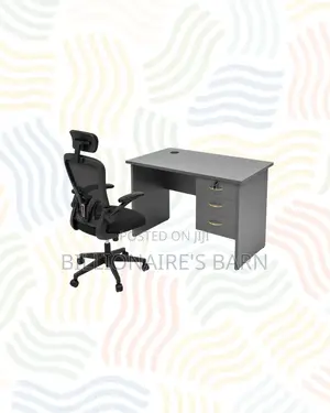 Compact 1m Desk and Ergonomic Chair for Daily Productivity