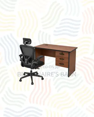 Compact 1m Desk Black Flip-Up Arms Ergonomic Chair for Focused Work