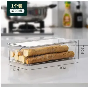 2pcs Acrylic Fridge Storage Containers for Fruits Vegetables - Av