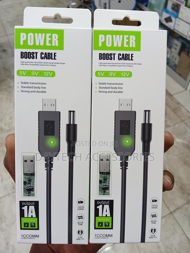 Power Boost Cable – Usb to Dc Converter 5v to 9v/12v Output. - thumbnail 2