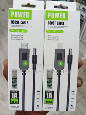 Power Boost Cable – Usb to Dc Converter 5v to 9v/12v Output.