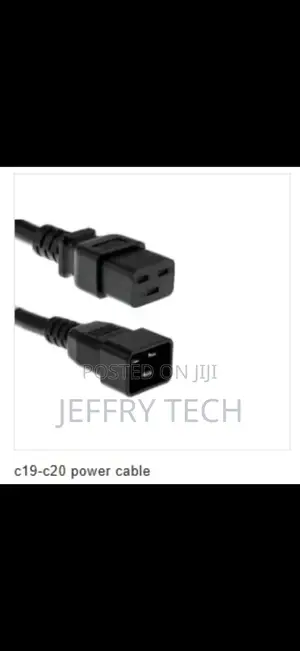 C19 to C20 Power Cord 1 Metres Power Extension Cord for Computers