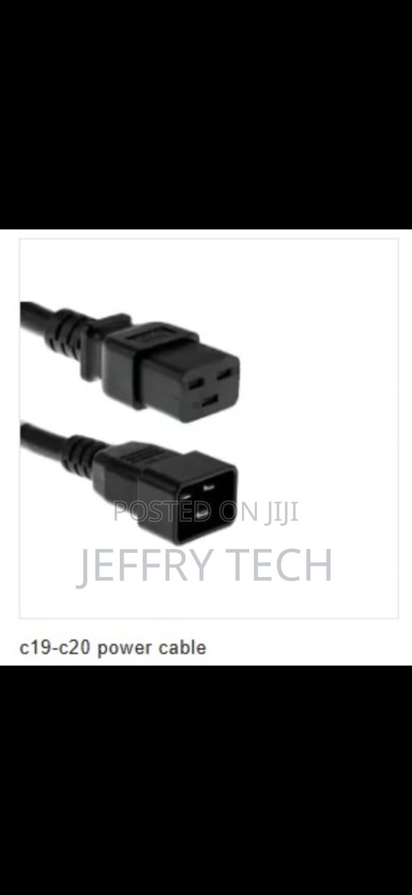 C19 to C20 Power Cord 1 Metres Power Extension Cord for Computers