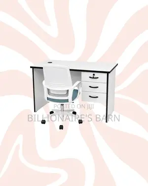 Compact 1m Desk White Mid-Back Ergonomic Mesh Chair for Focused Work